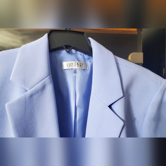 NWT Kasper Woman Light Blue Color Jacket; Lined; Szs 18W & 20W; $55 Each. - Picture 9 of 13